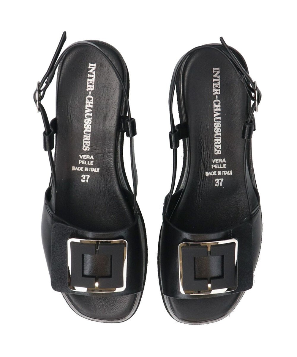 INTER-CHAUSSURES 【INTER-CHAUSSURES】バックルウエッジバックバンドサンダル 