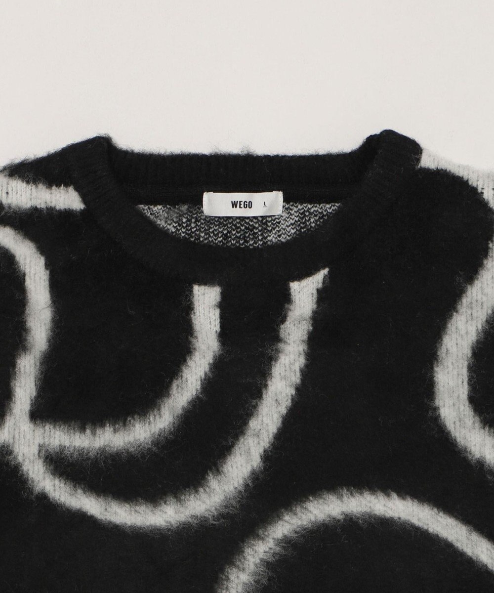WEGO 【ユニセックス着用ITEM/MLサイズ展開】ファジーパターンプルオーバー 