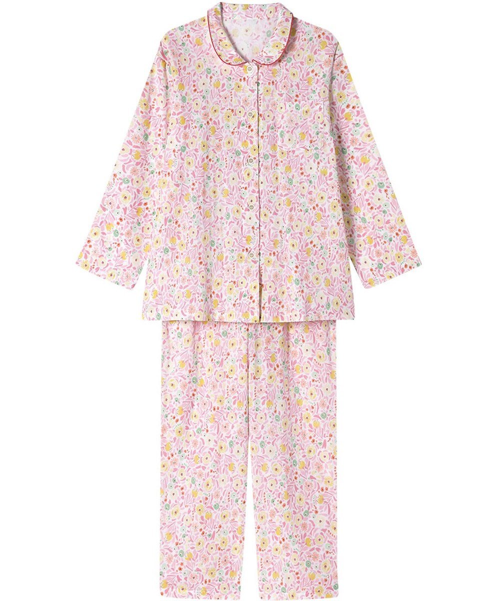 Wing パジャマ 綿100%(本体) レディース 長袖 長ズボン EP7048 ウイング／ワコール 