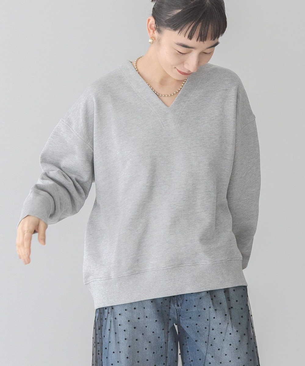 AMERICAN HOLIC Ｖネックスウェット Light Gray Mixture