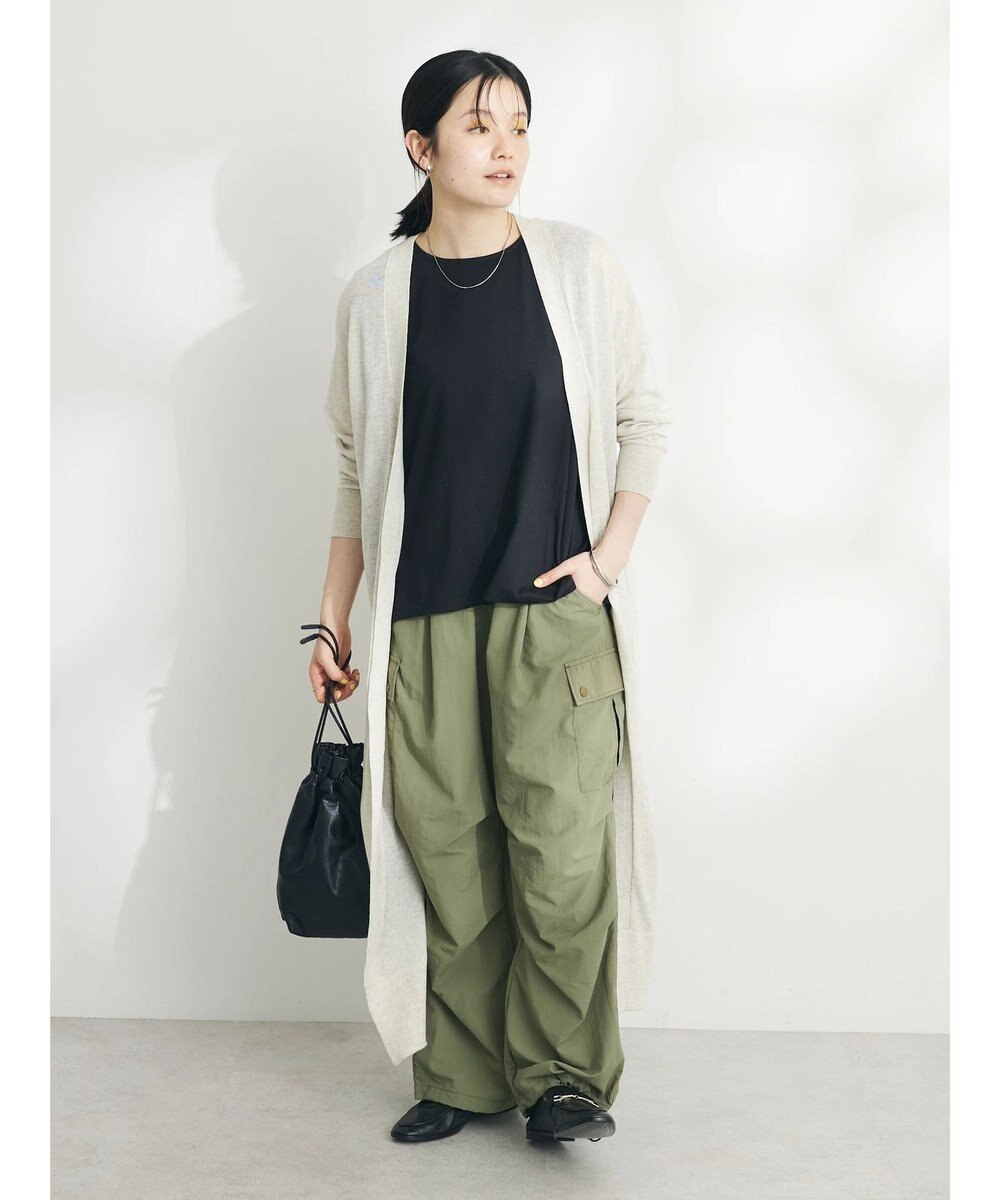 CRAFT STANDARD BOUTIQUE 裾スリットロングニットカーディガン 