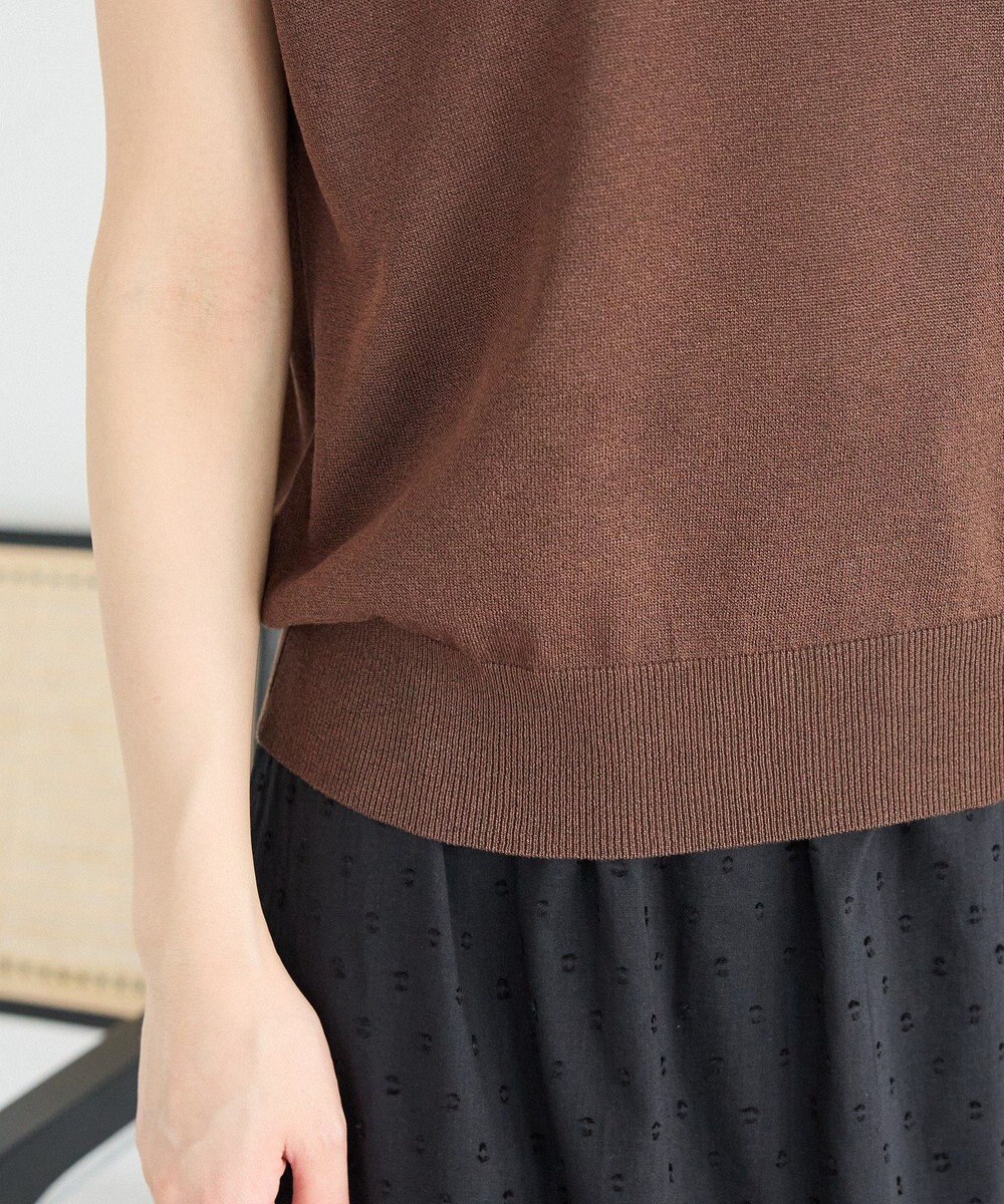 CRAFT STANDARD BOUTIQUE 【2点SET】ストール付きノースリーブニットプルオーバー 