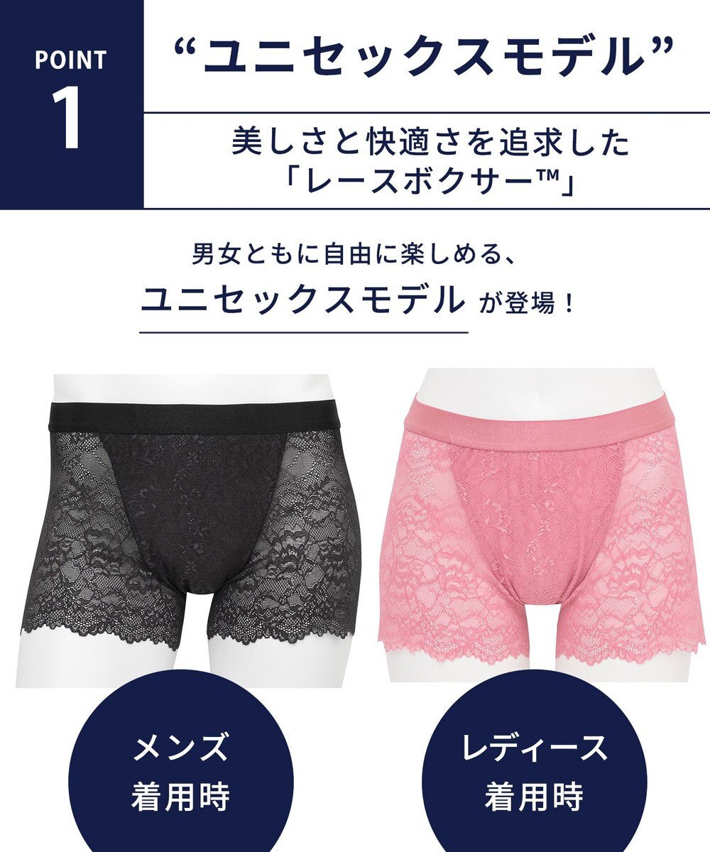 WACOAL MEN WACOAL MEN 【レースボクサー】 ボクサーパンツ ユニセックス 通気性 スカラ始末(裾部分) マチ部分の肌側は綿素材 レディース メンズ WT8822 /ワコールメン 