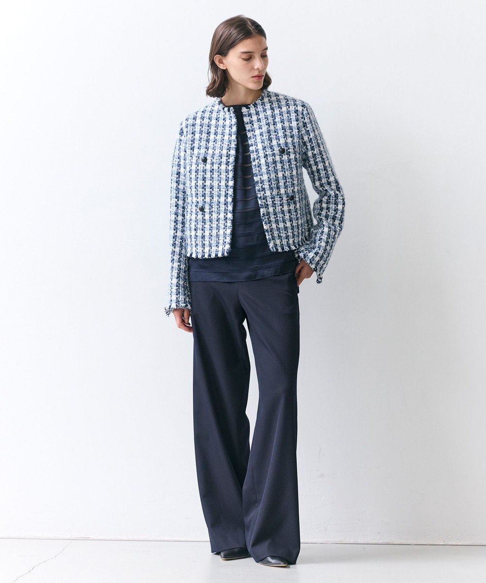 BEIGE， BERYL / ファンシーツイードノーカラージャケット 