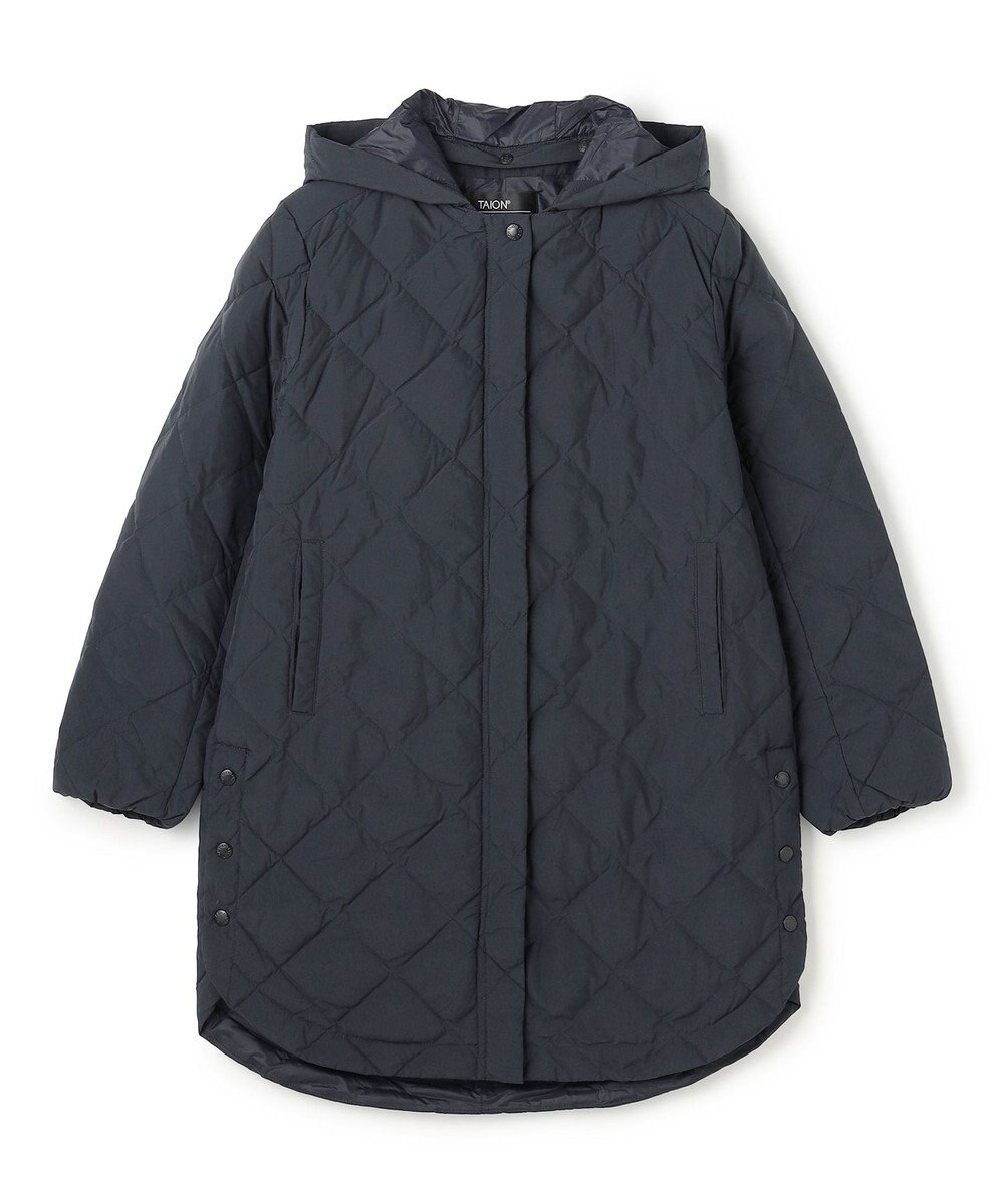 UNFILO 【自宅で洗濯OK / 軽量で暖かい】TAIONコラボ 2WAY キルティングダウン 