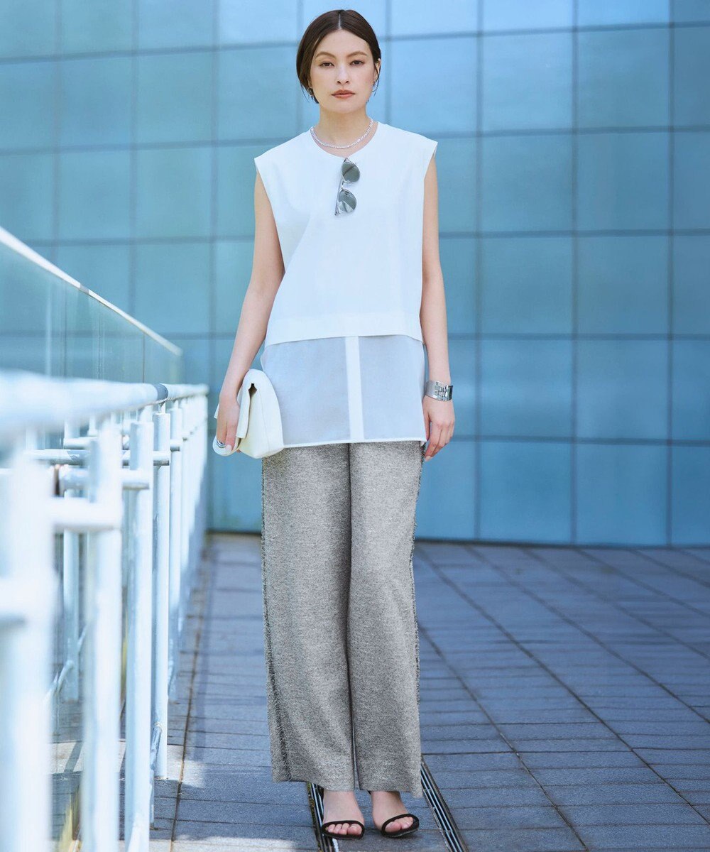 ICB L 【CLASSY.掲載】サマーレノクロス ワイドパンツ 