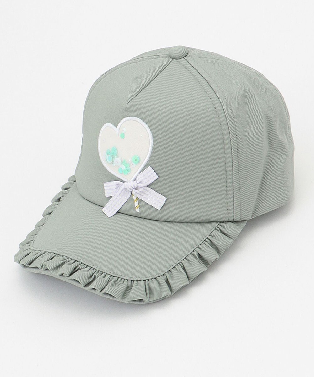 ANY KIDS シャラシャラモチーフフリルキャップ 