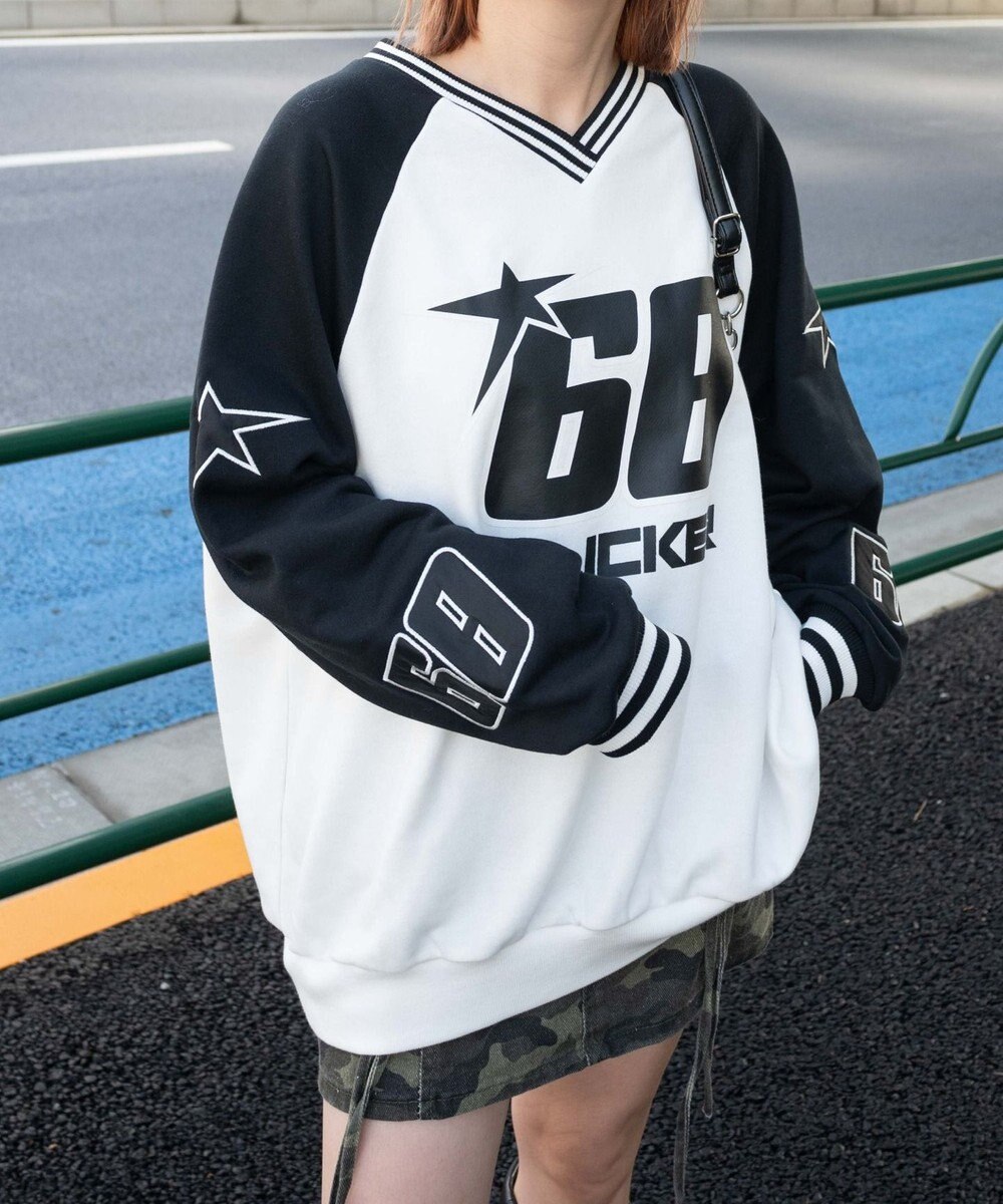 WEGO スターナンバリングプルオーバー 