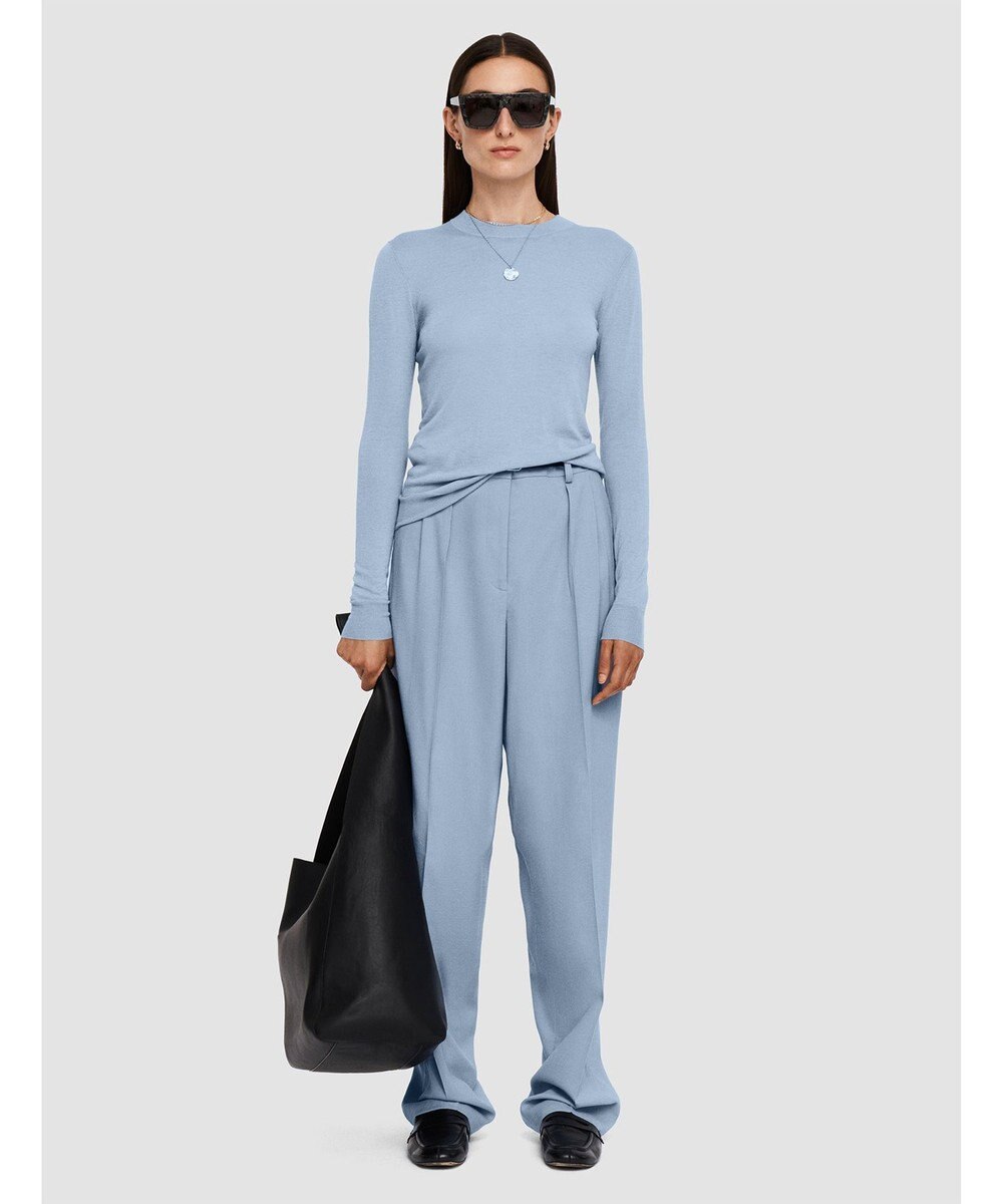 JOSEPH 【洗える】キャッシュエアー　ラウンドネックニット 