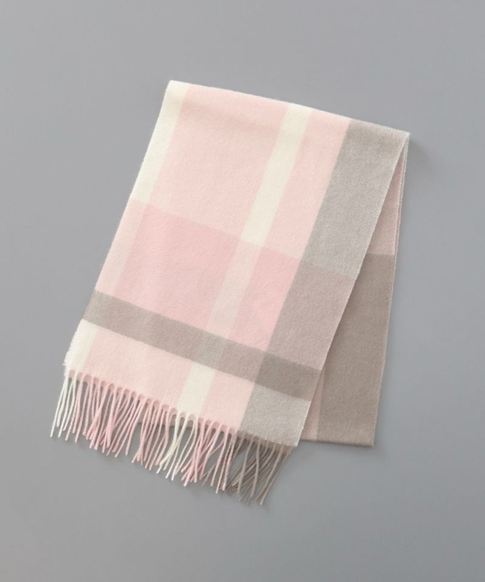 AURORA 【 LANVIN en Bleu （ランバン オン ブルー）】カシミヤチェックマフラー 