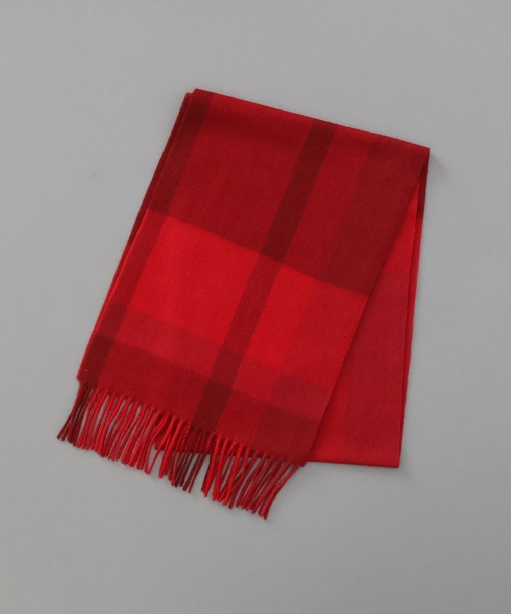 AURORA 【 LANVIN en Bleu （ランバン オン ブルー）】カシミヤチェックマフラー 