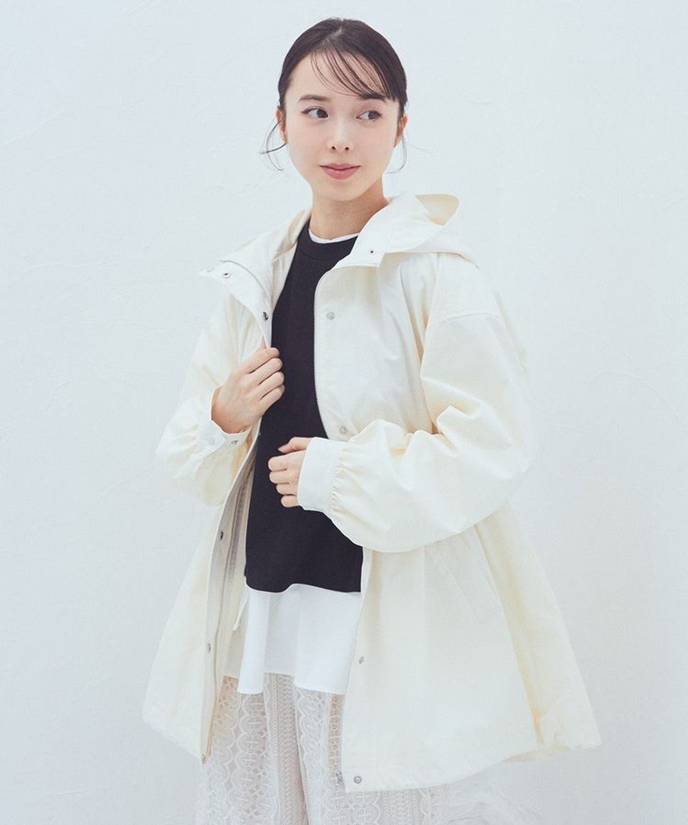 earth music&ecology ドロストミドル丈パーカー 