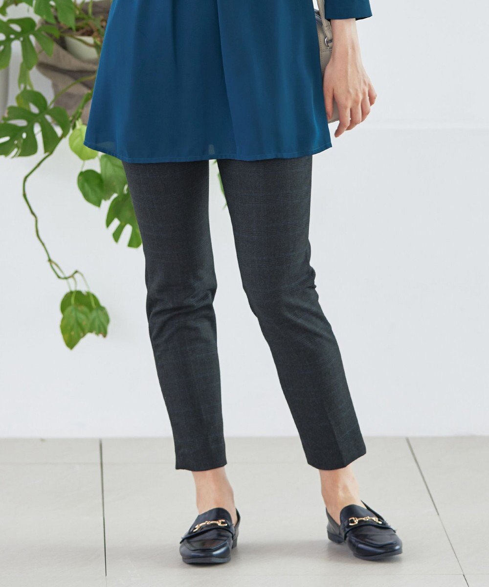 Tiaclasse 【安田美沙子さん着用・洗える】T/R両面起毛ストレッチパンツ 