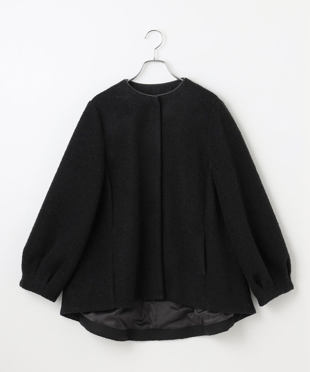 #Newans 【洗濯機可能】バックフレアショートコート 