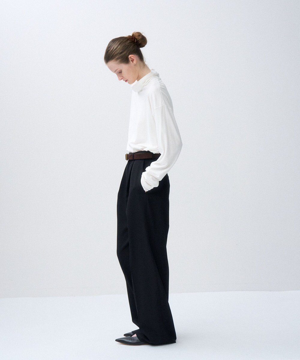 ATON WOOL GABARDINE | ワイドパンツ 