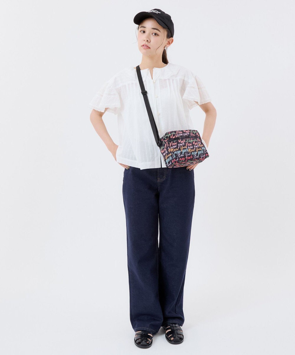 LeSportsac DANIELLA CROSSBODY/NYCスクリプトブラック 