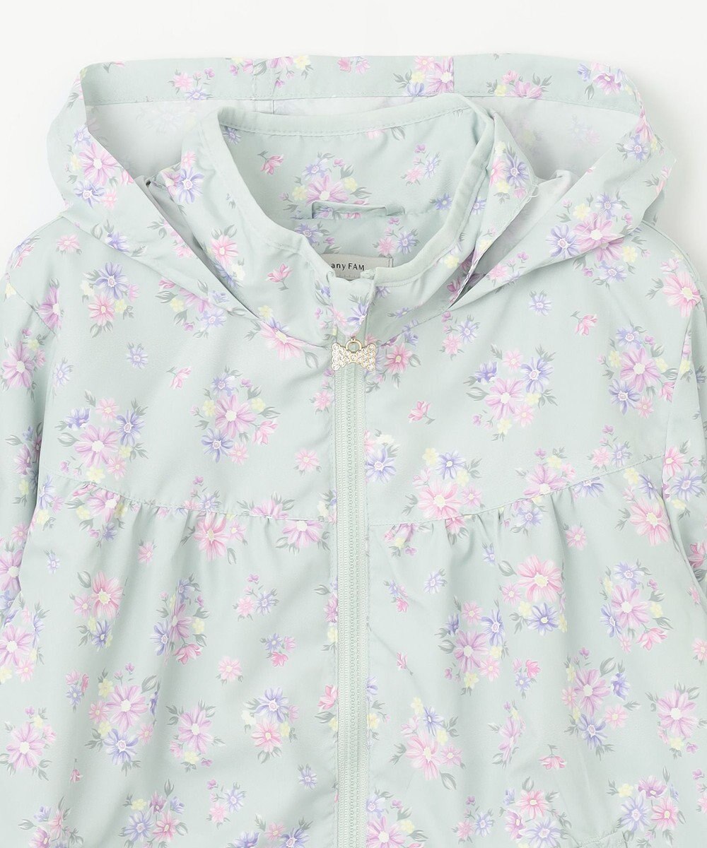 ANY KIDS 裾ペプラム 花柄 ブルゾン 