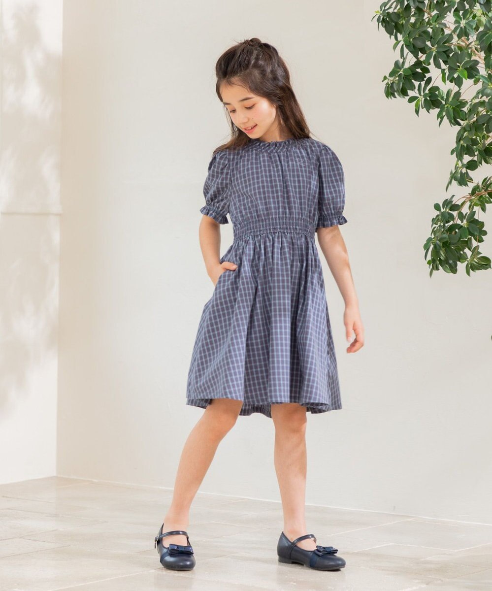 組曲 KIDS 【150-160㎝】チェック ワンピース 