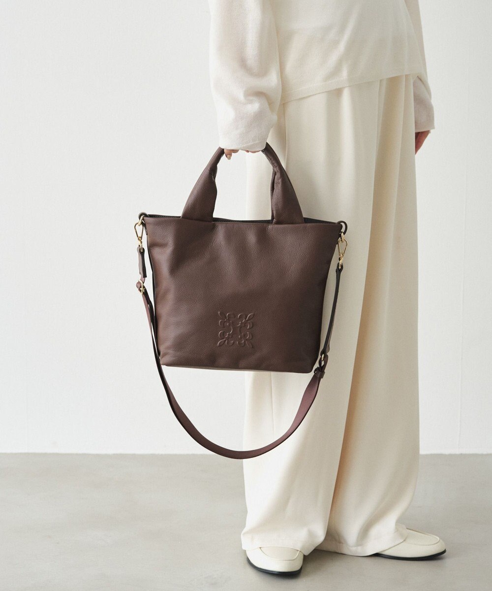 russet 《Souffle TOTE》レザー2WAYトートバッグ（SF-288） 
