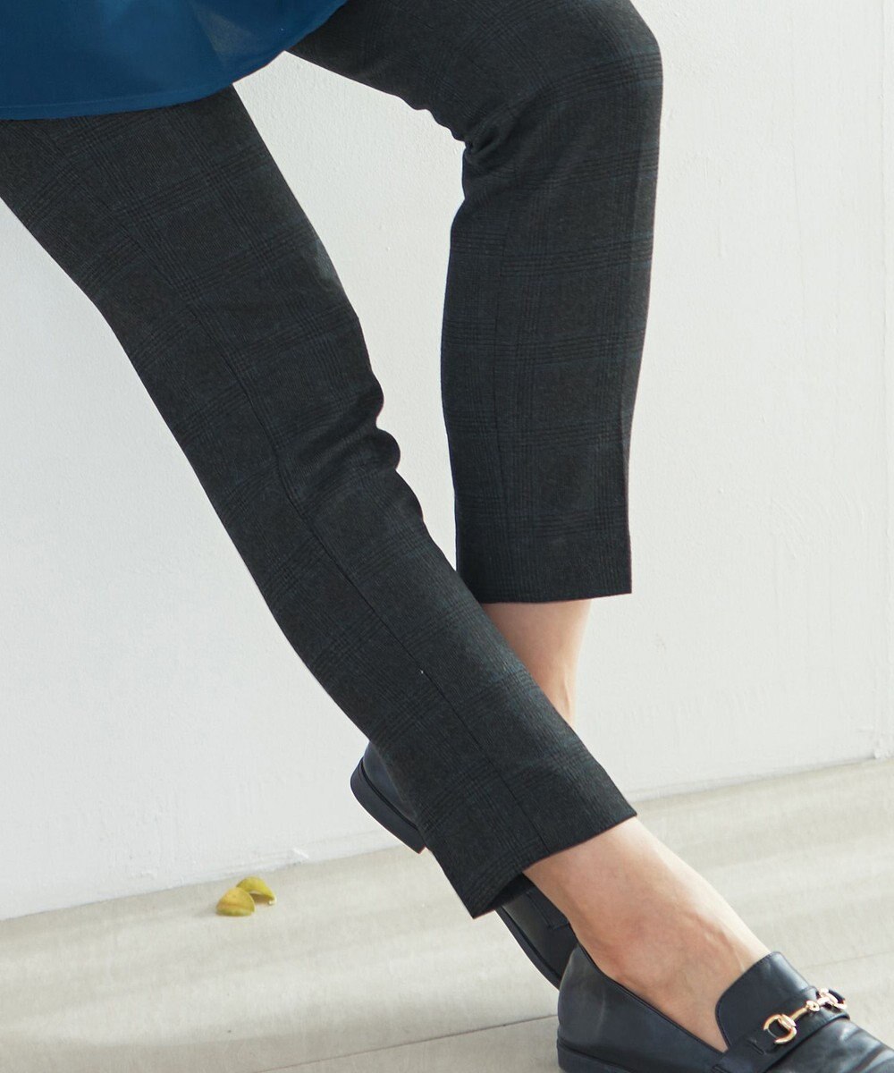 Tiaclasse 【安田美沙子さん着用・洗える】T/R両面起毛ストレッチパンツ 