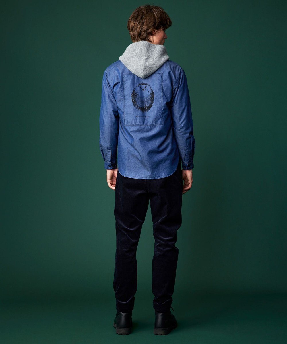 JOSEPH ABBOUD MOUNTAIN 【テーム・ヤルヴィコラボ・サスティナブル】コットンテンセルツイルバックプリント シャツ 