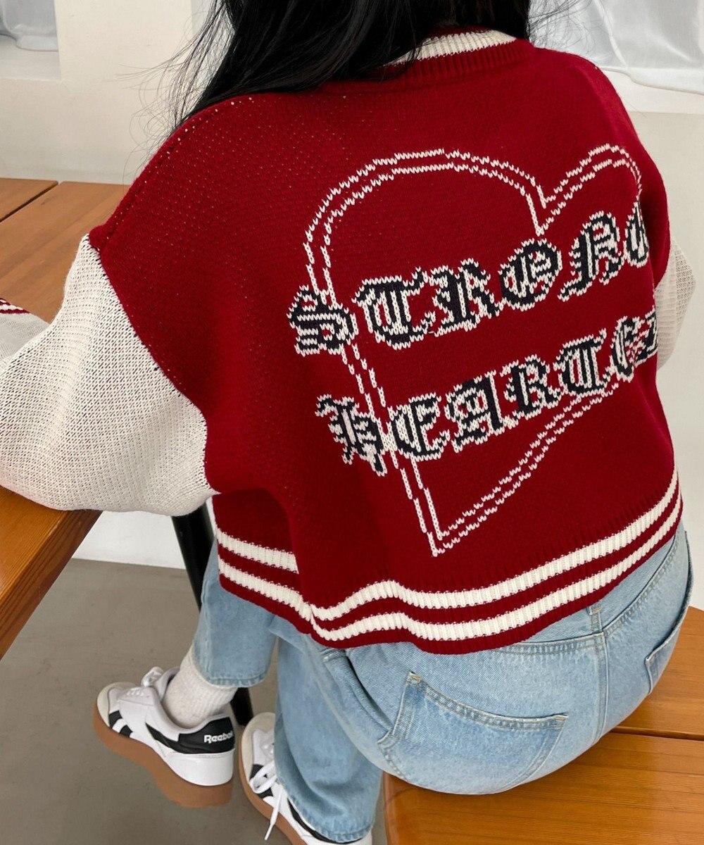 WEGO ニットショートスタジャン 