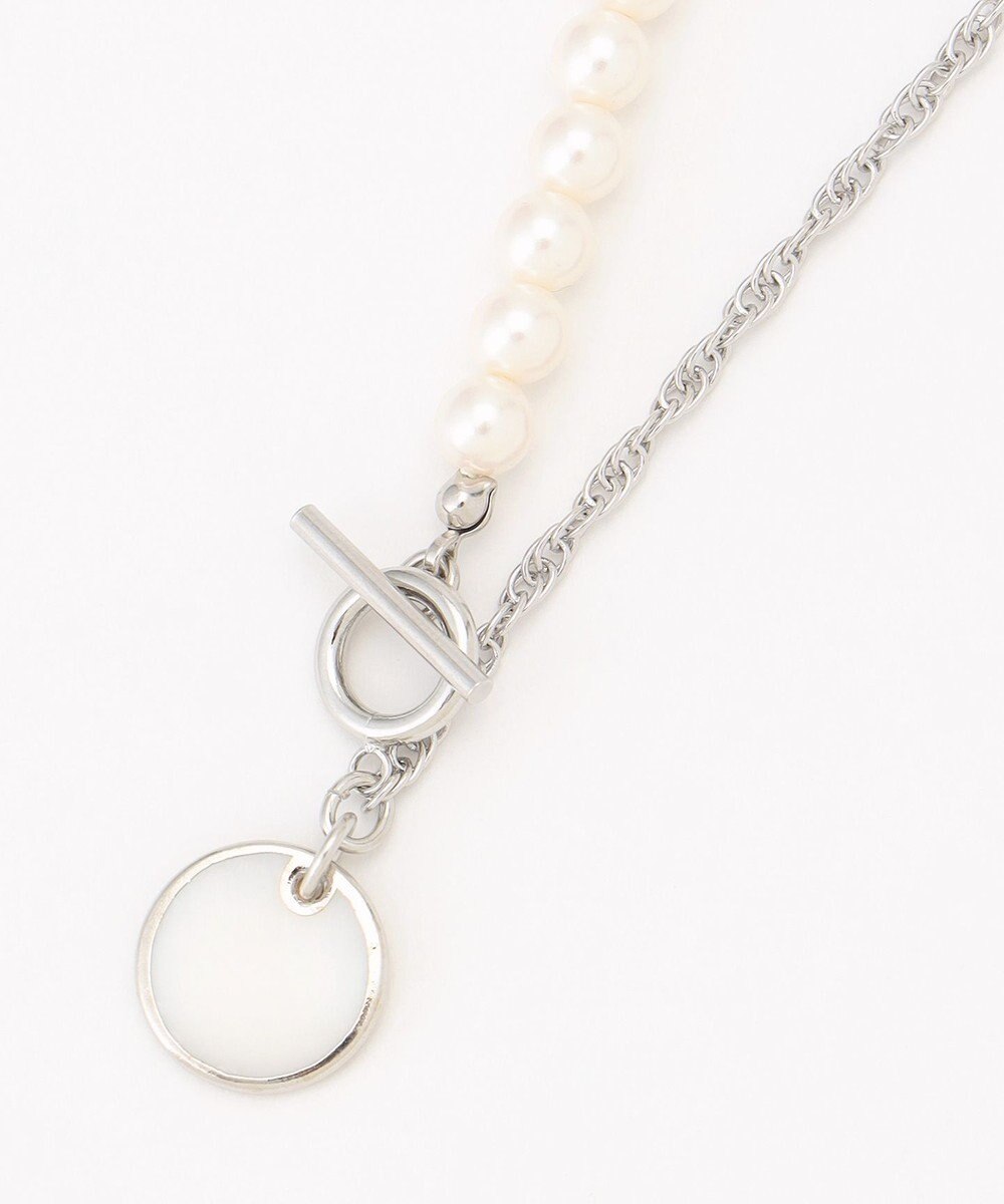 J.PRESS YORK STREET 【WOMEN】パールチェーン 2WAYネックレス 