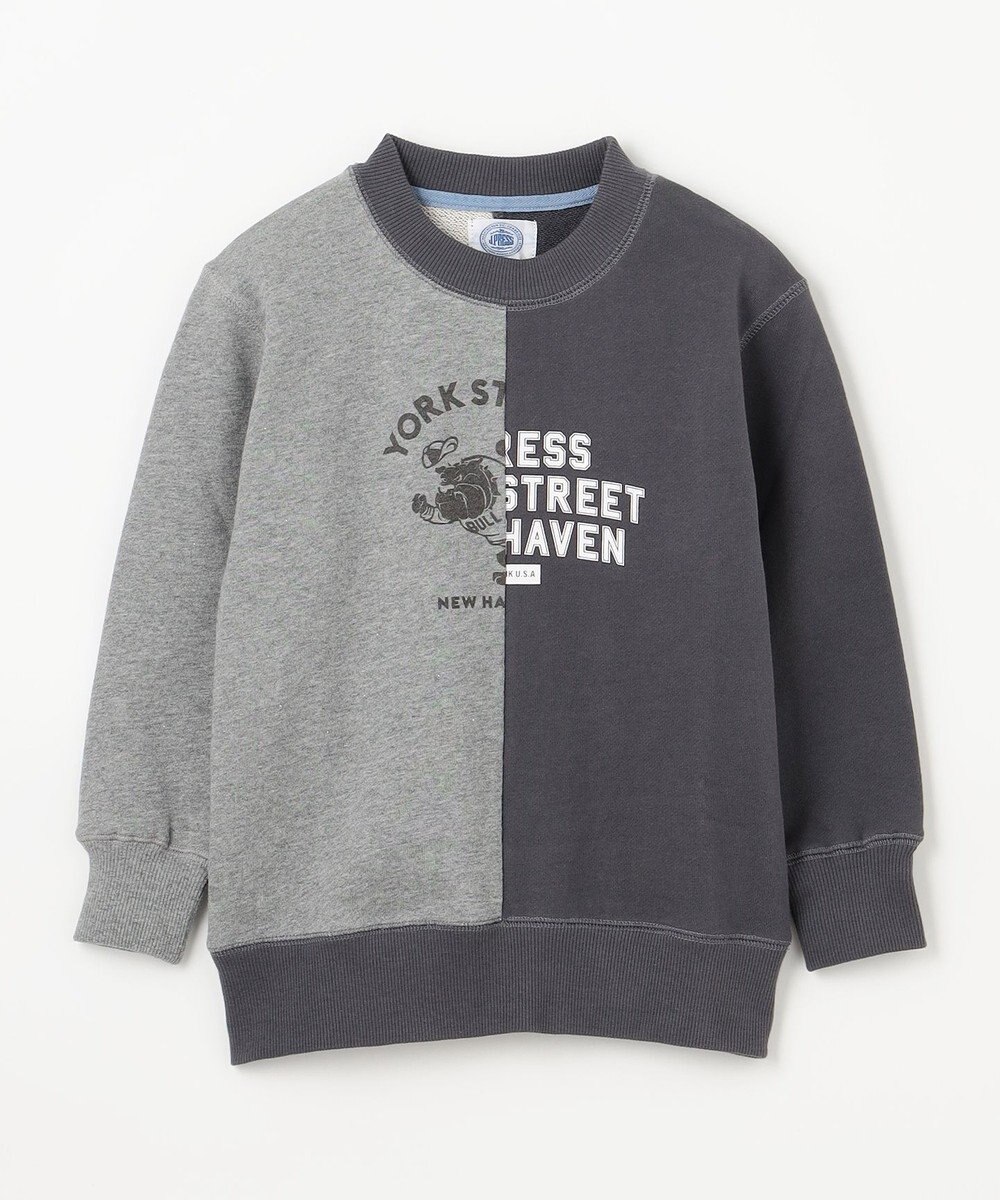 J.PRESS KIDS 【100-130cm】パッチワーク ブルプリント トレーナー 