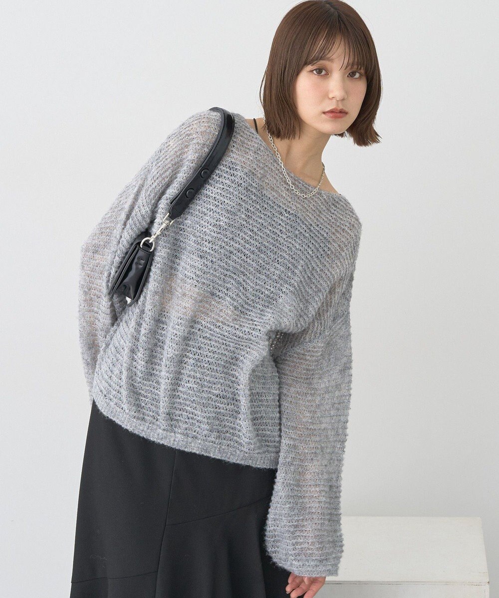 earth music&ecology ふんわりシアープルオーバー 