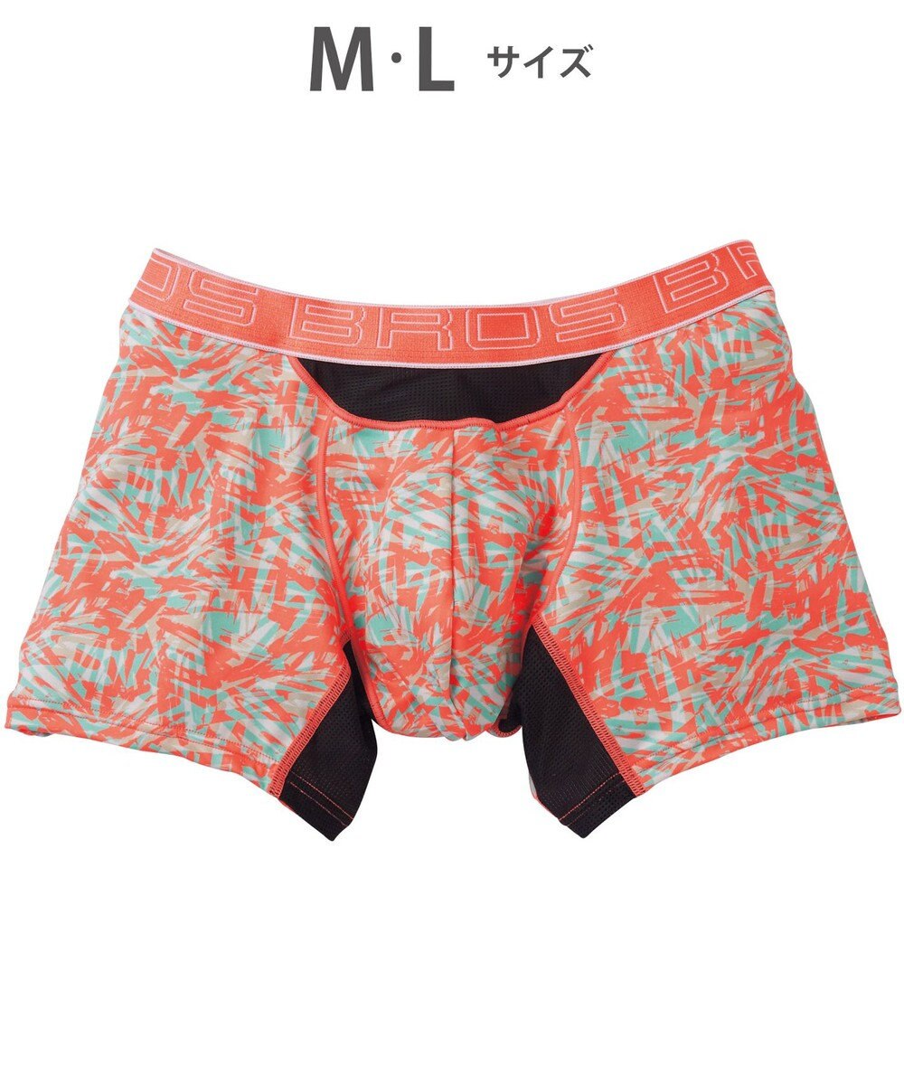 WACOAL MEN ボクサーパンツ 風が通ってムレ軽減。 ダブルエアスルータイプ 吸汗速乾 前閉じ GT3910 /ブロス バイ ワコールメン 