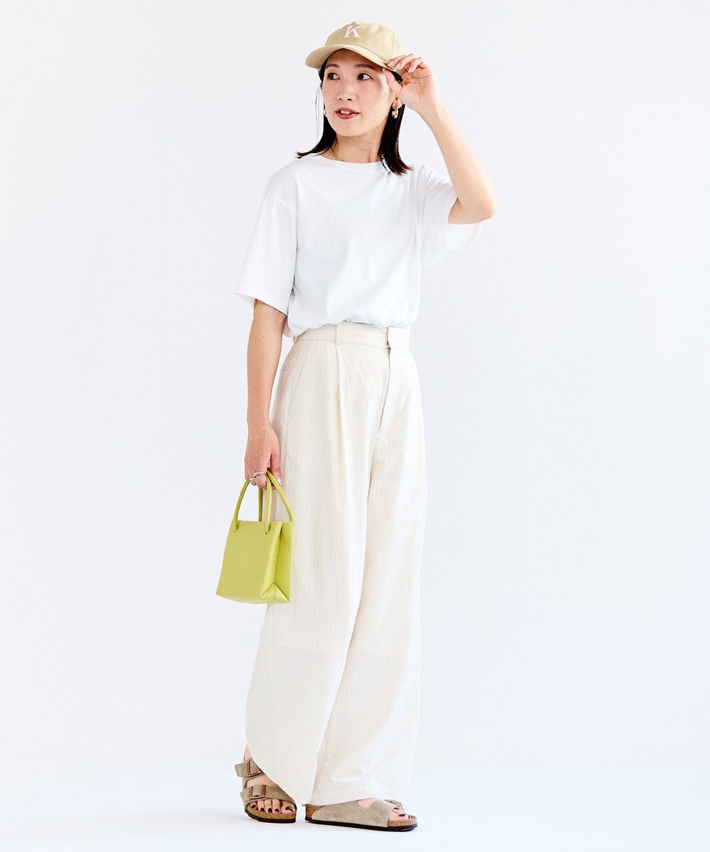 UNFILO L シアーワイドパンツ 