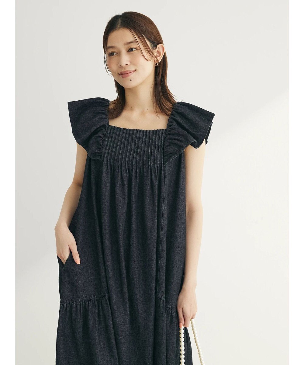 Green Parks ■ＥＳＣＡＲ　デニムピンタックワンピース 