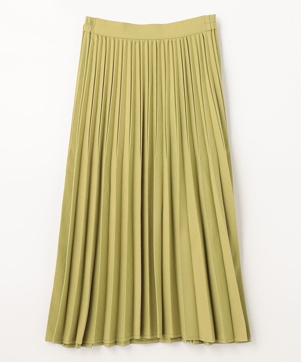 ANY 【ウエストゴム】リネンライクエアーヴィンテージ プリーツスカート 