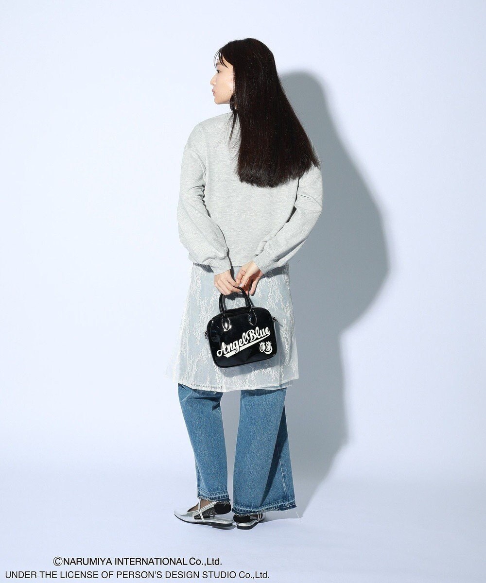 Green Parks ＡＮＧＥＬ　ＢＬＵＥ長袖ロゴ刺繍プルオーバー 