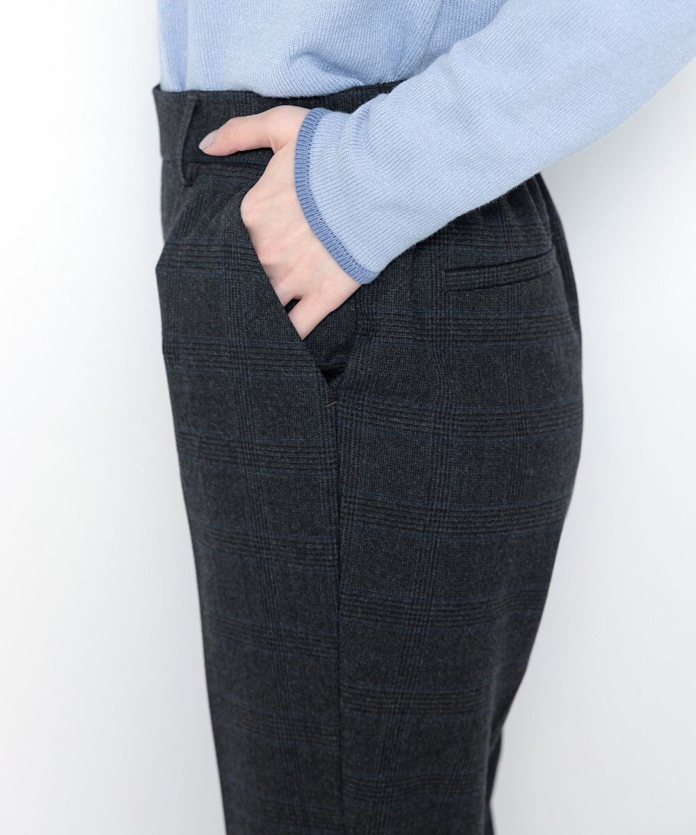 Tiaclasse 【安田美沙子さん着用・洗える】T/R両面起毛ストレッチパンツ 