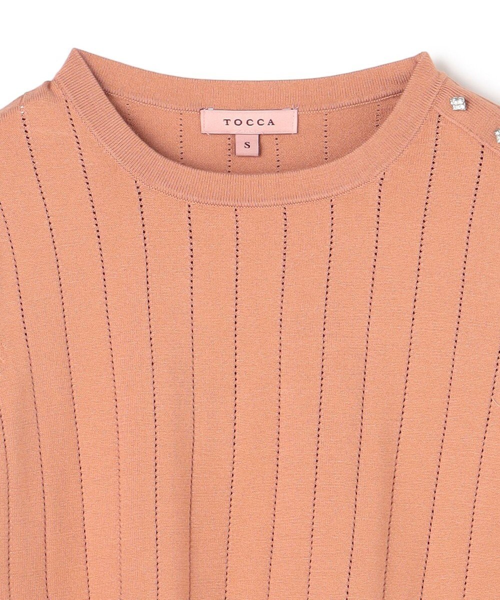 TOCCA IN ROMANCE ペプラム ニットプルオーバー 