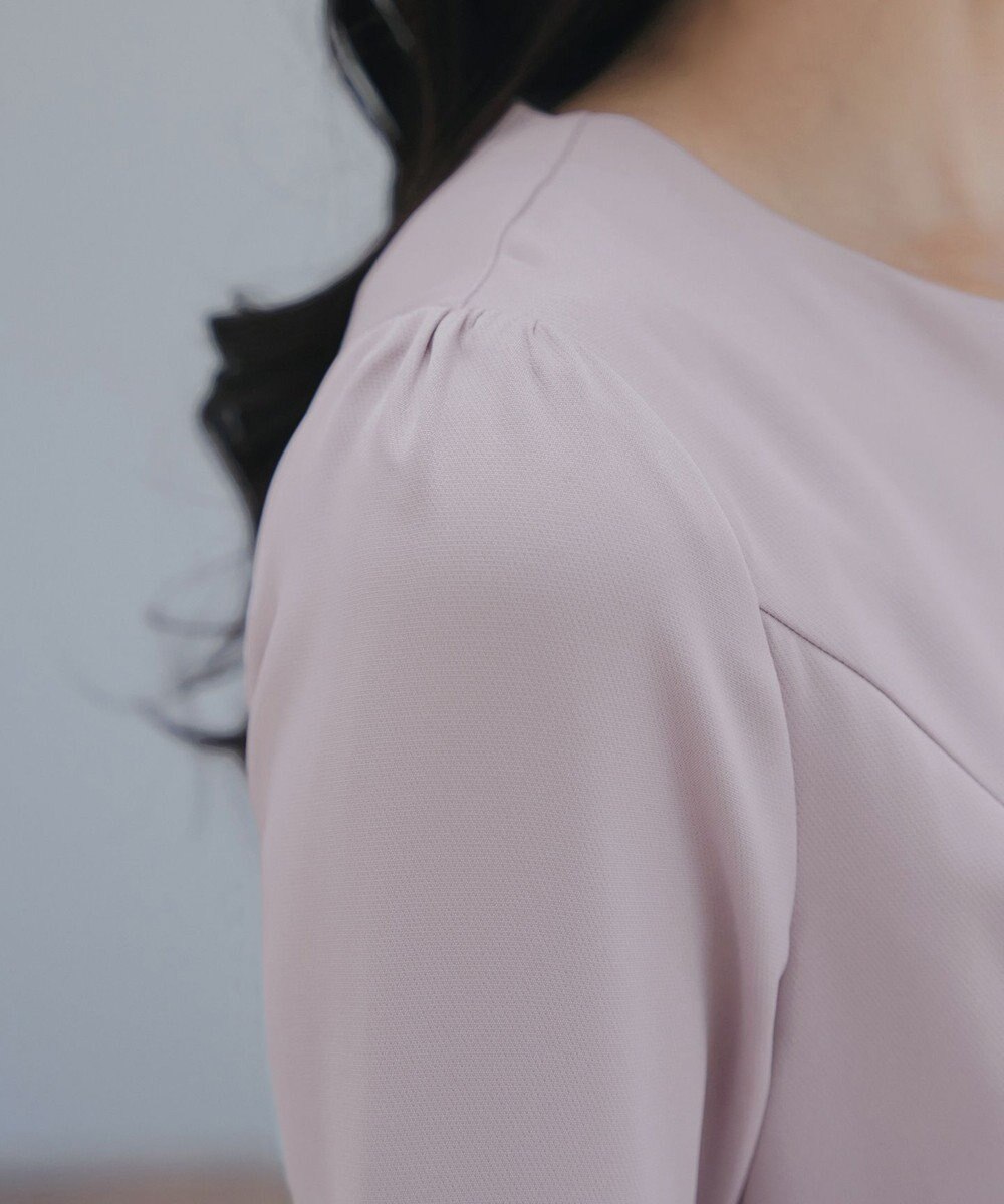 Tiaclasse 【安田美沙子さん着用・新色追加・洗える】ベロアラインフレアワンピース 