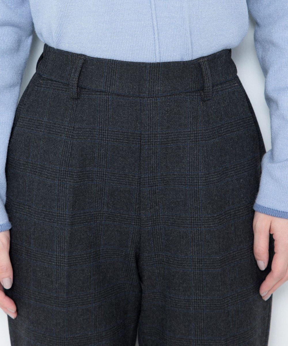 Tiaclasse 【安田美沙子さん着用・洗える】T/R両面起毛ストレッチパンツ 