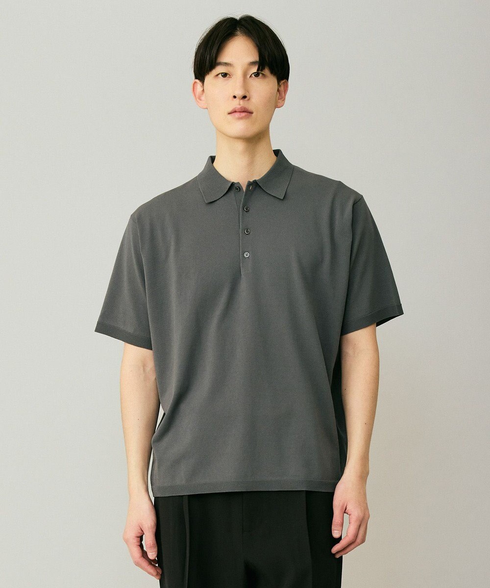 UNFILO MENS アラエルアンチピリングニット ポロ 