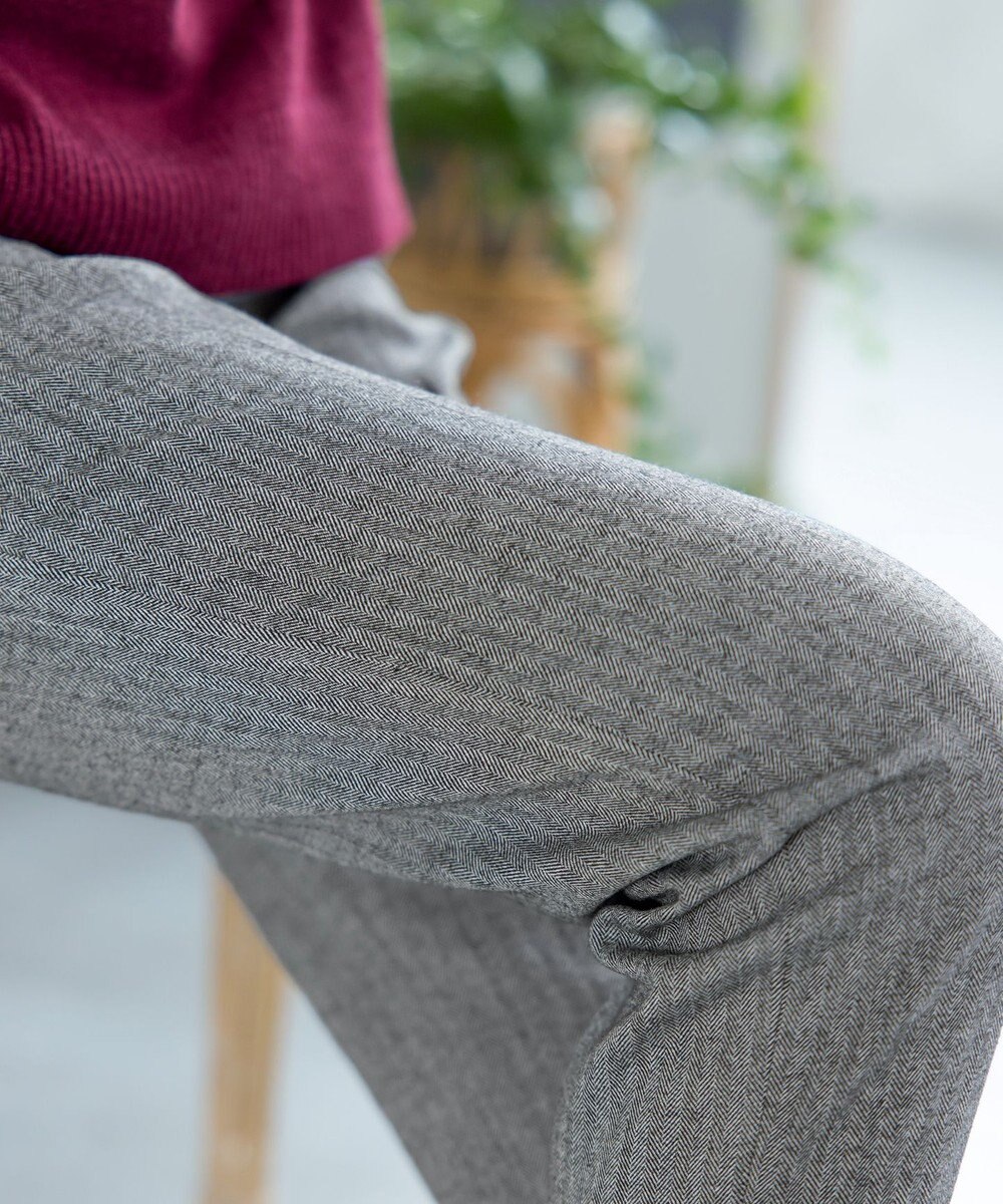 Tiaclasse 【安田美沙子さん着用・洗える】T/R両面起毛ストレッチパンツ 