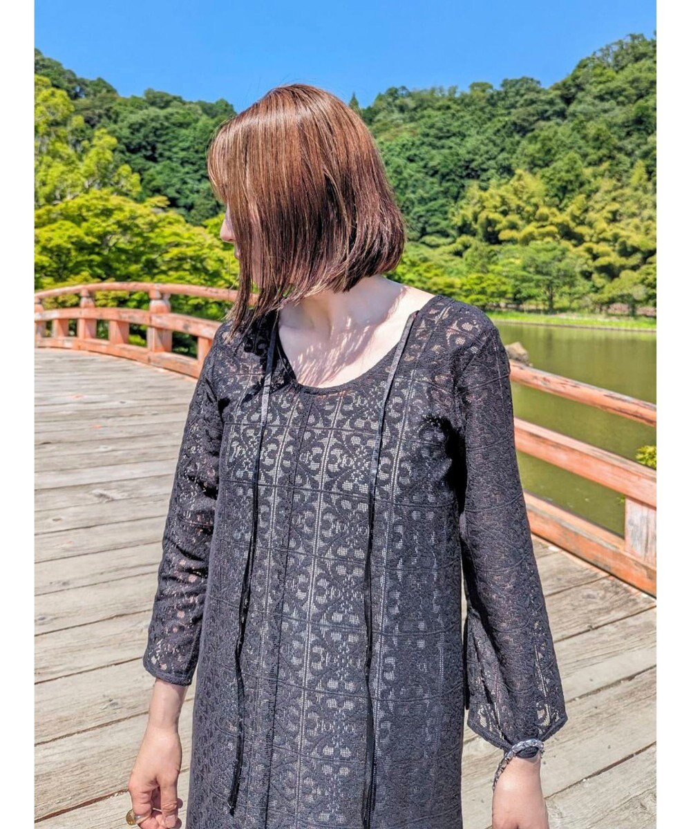 Green Parks AnriettMusee レースロングワンピース 