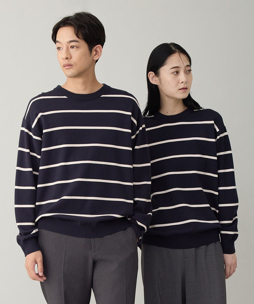 UNFILO MENS 【OCEANS YouTube 掲載/男女兼用】スムースシルキーニット 柄 