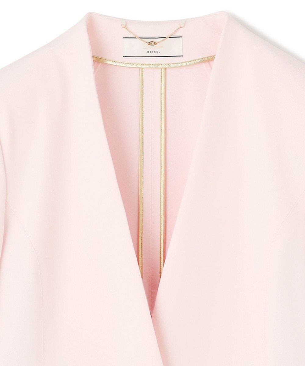 BEIGE， 【L-size】LUIZA / ノーカラージャケット 