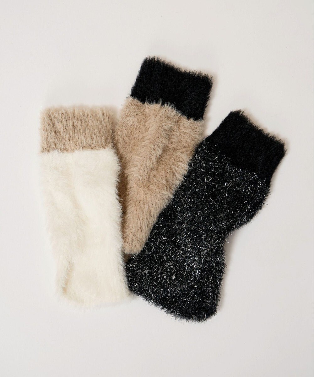 steppi 【洗える】ファー レッグウォーマー 