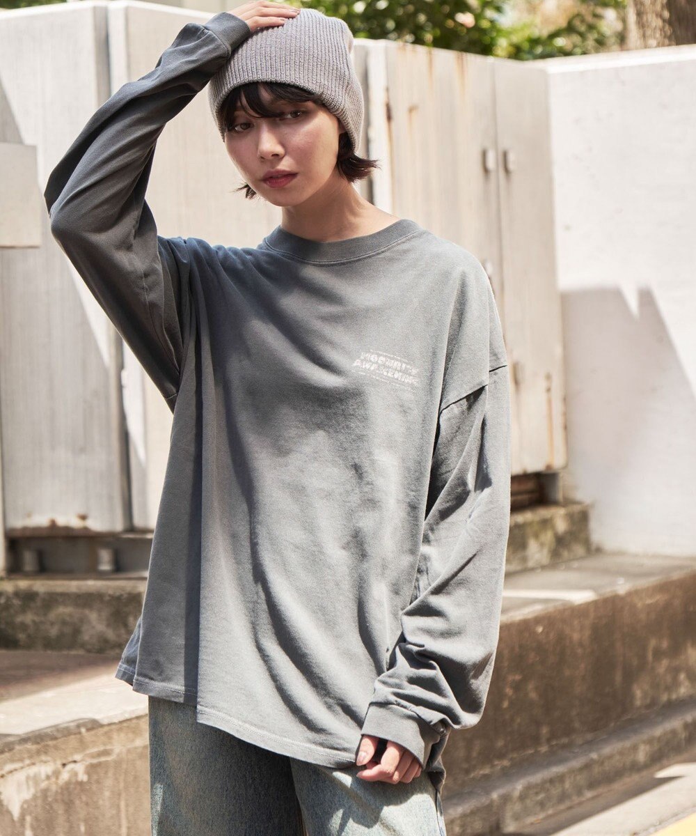 WEGO 【ユニセックス着用ITEM】ピグメントグラフィックT（LS） 