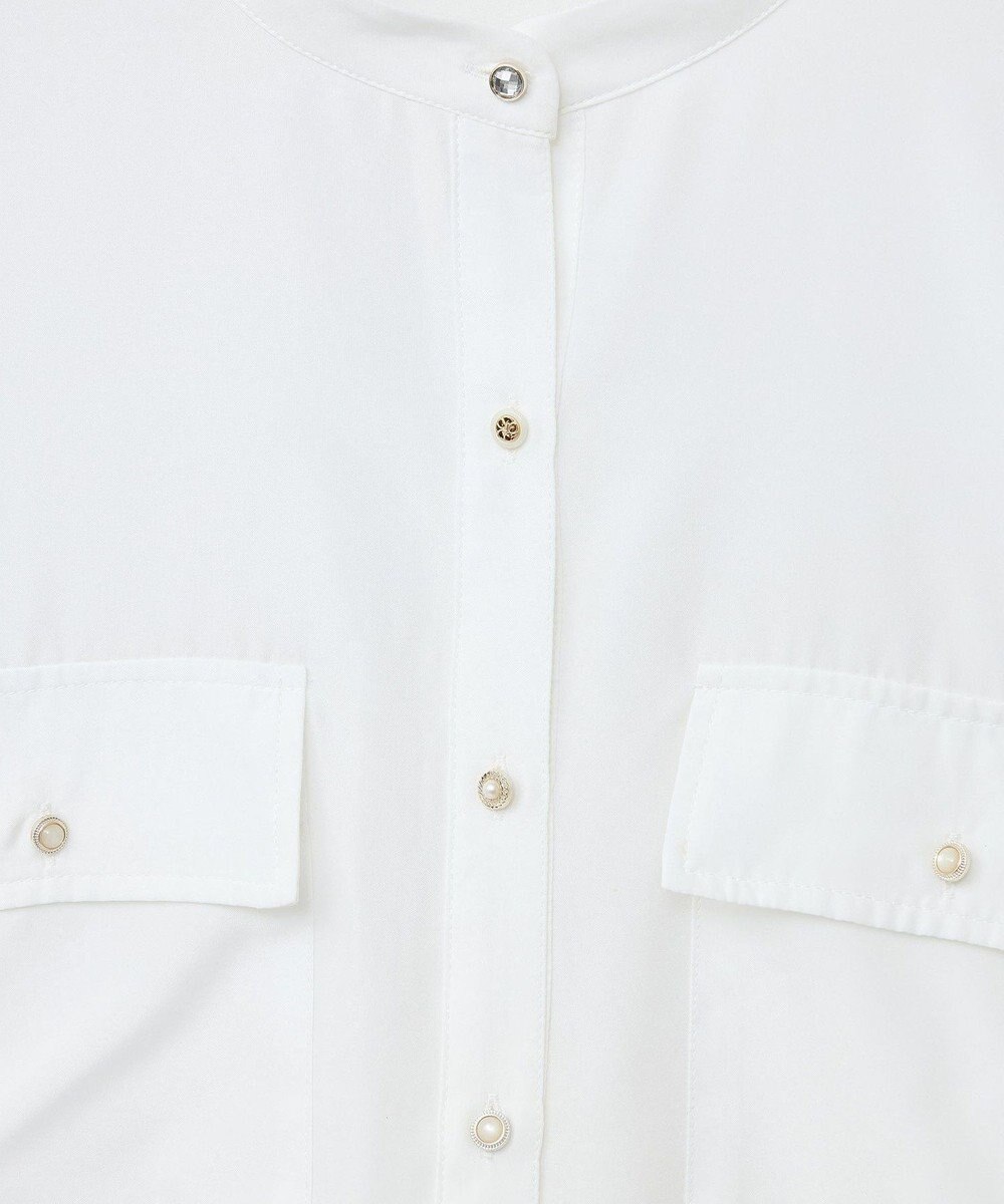 Green Parks ・ＥＬＥＮＣＡＲＥ　ＤＵＥ　イロイロ釦シャツチュニック 