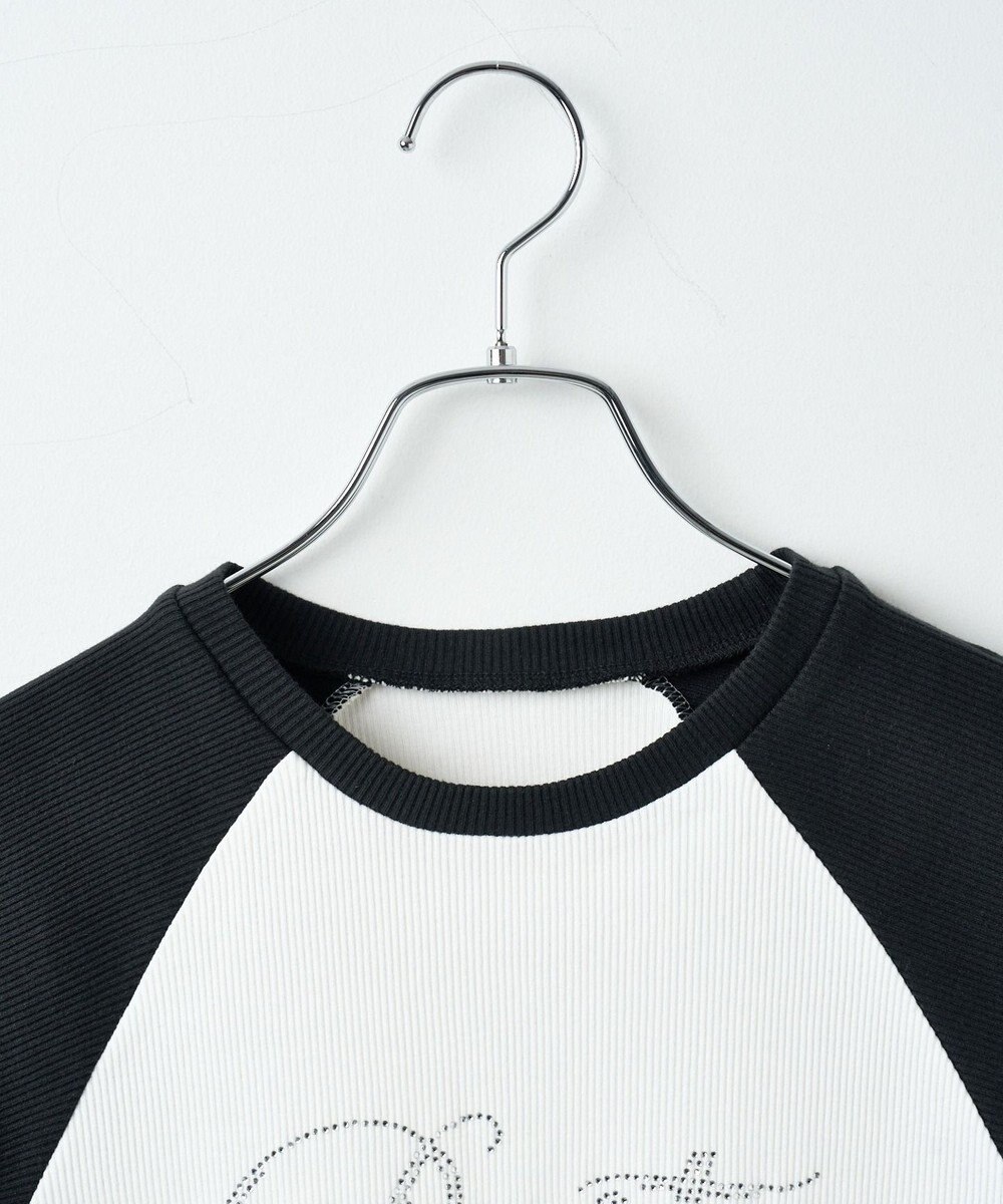 WEGO ラインストーンラグランちびT 