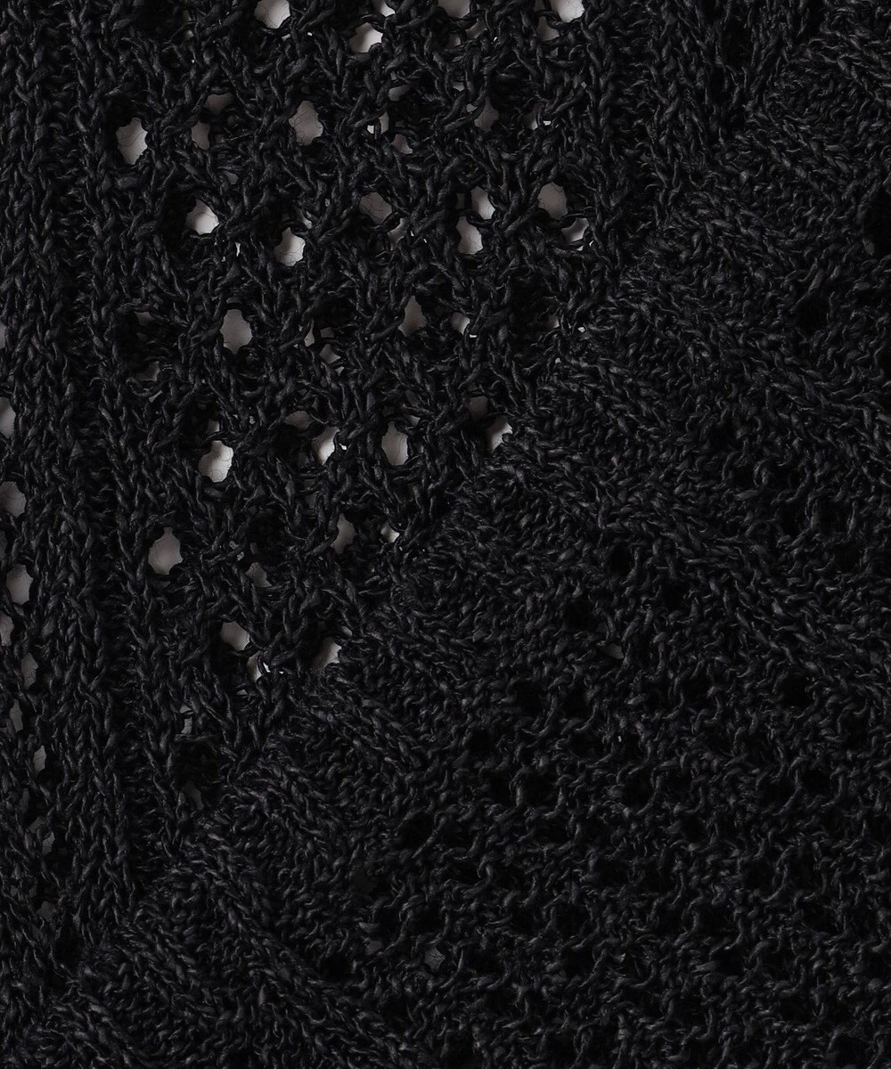 BEIGE， ATACAM / パターンメッシュ ハーフニット 