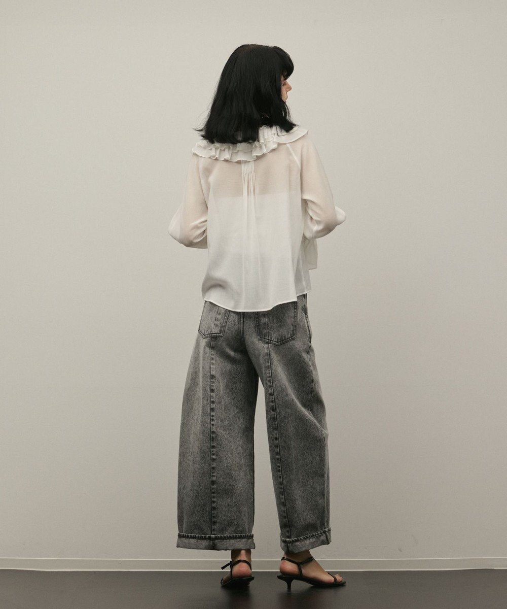 GRACE CONTINENTAL クロップトバレルパンツ 