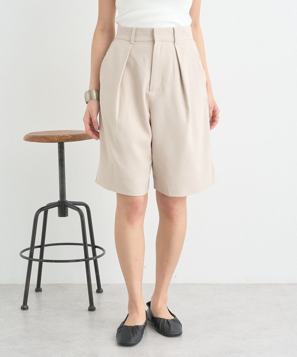 earth music&ecology タックハーフパンツ 